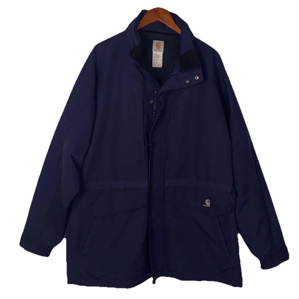 Carhartt  Navy Blue  Full Zip Outdoor Workwear‎ Jacket XL